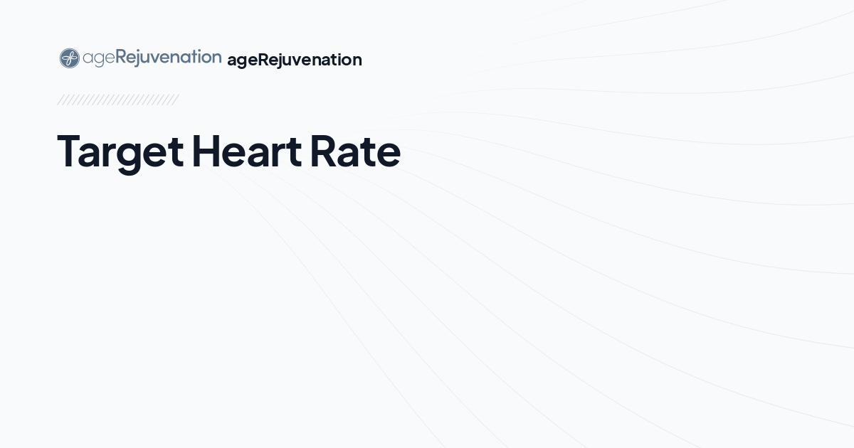Target Heart Rate, AgeRejuvenation in Tampa Bay and Central Florida
